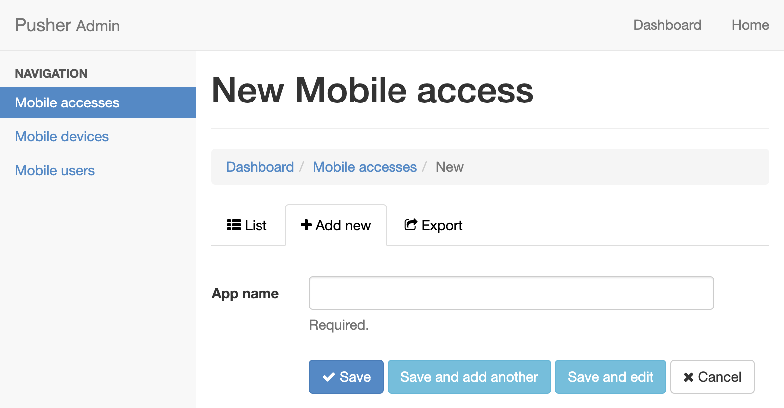 Create mobile device