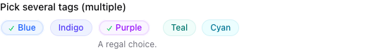 Multiple select
