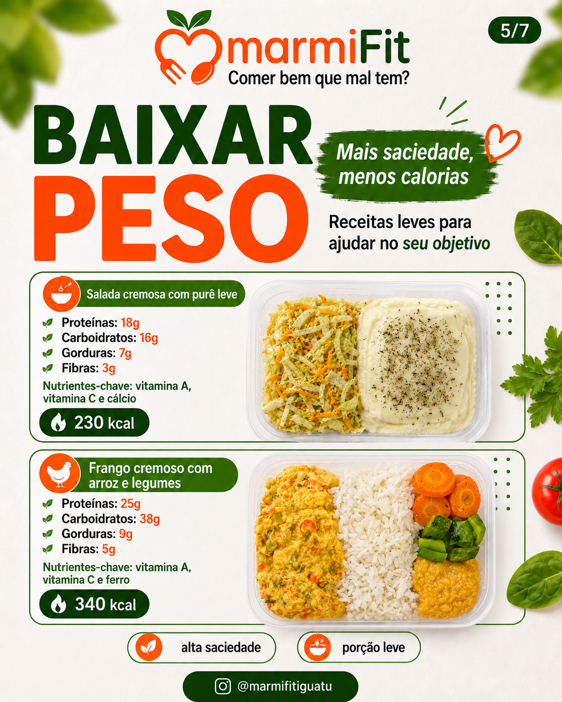 Baixar peso com a MarmiFit