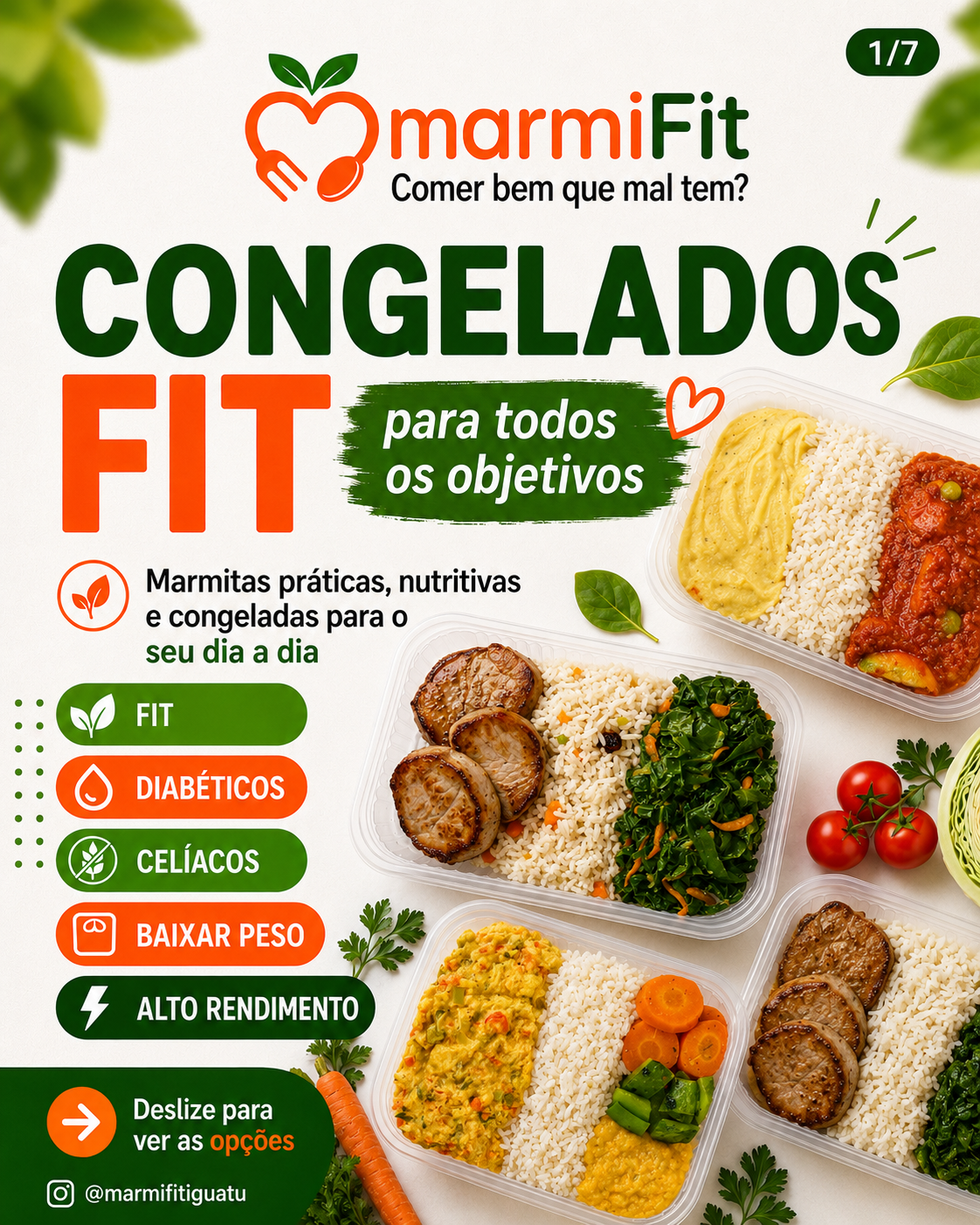 Marmitas congeladas fit MarmiFit