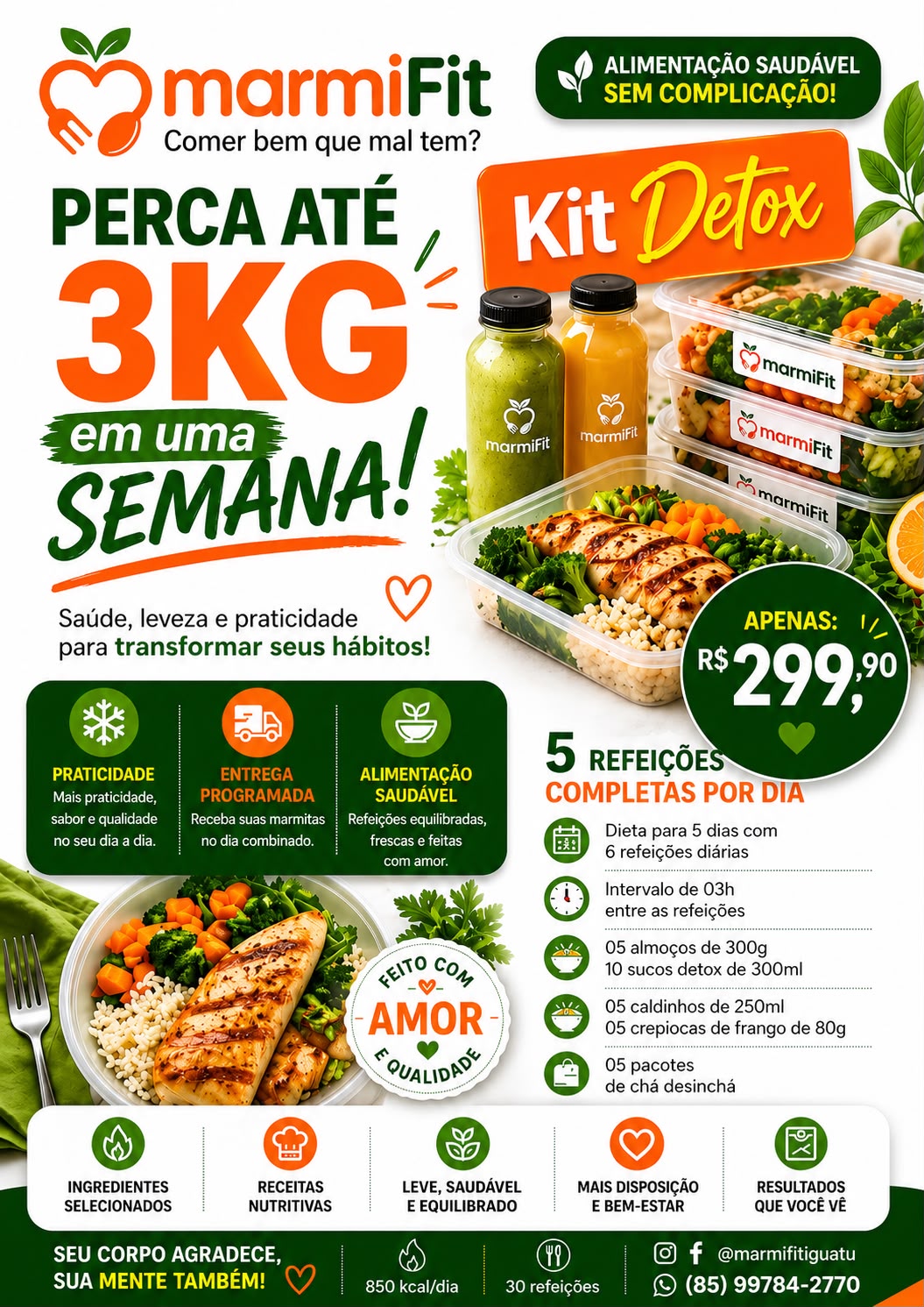 Kit Detox MarmiFit — Perca até 3kg em uma semana