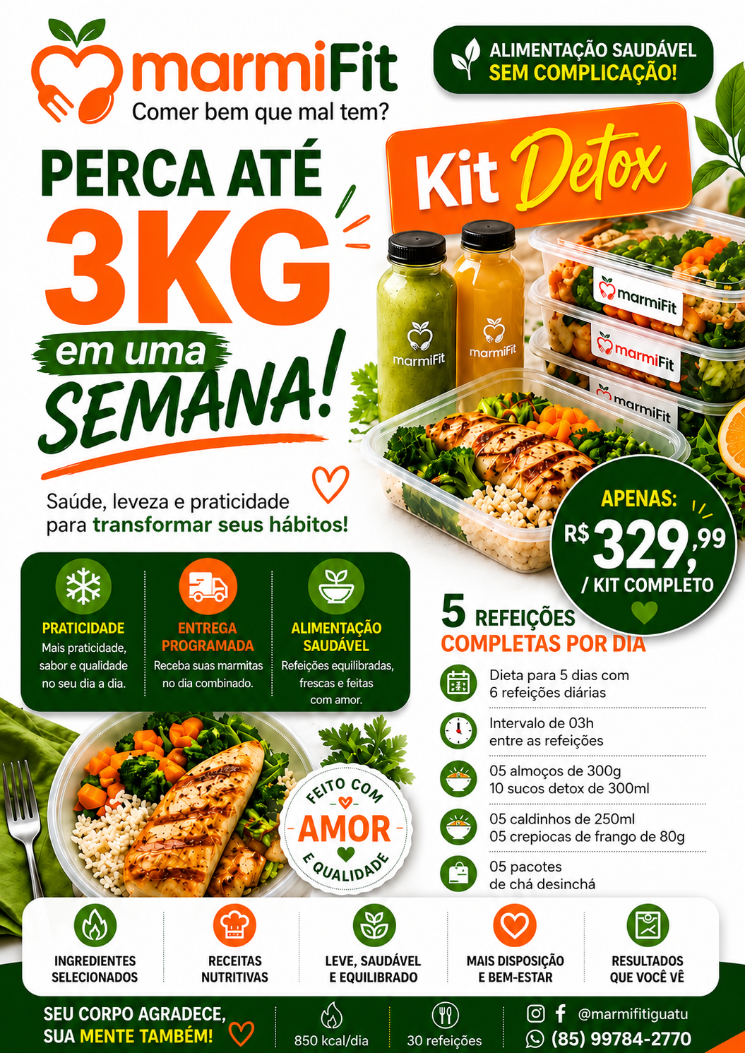 Kit Detox MarmiFit — Perca até 3kg em uma semana