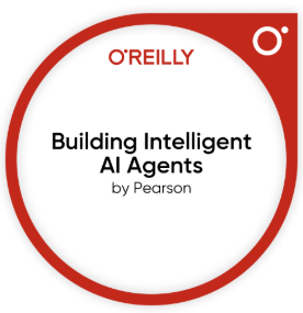 O'Reilly Pearson Building Intelligent AI Agents Credly badge
