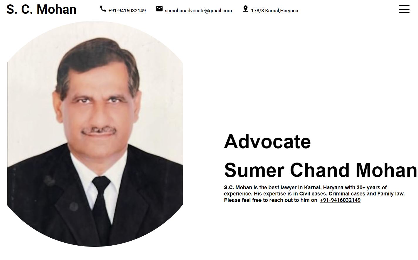 Advocate S C Mohan