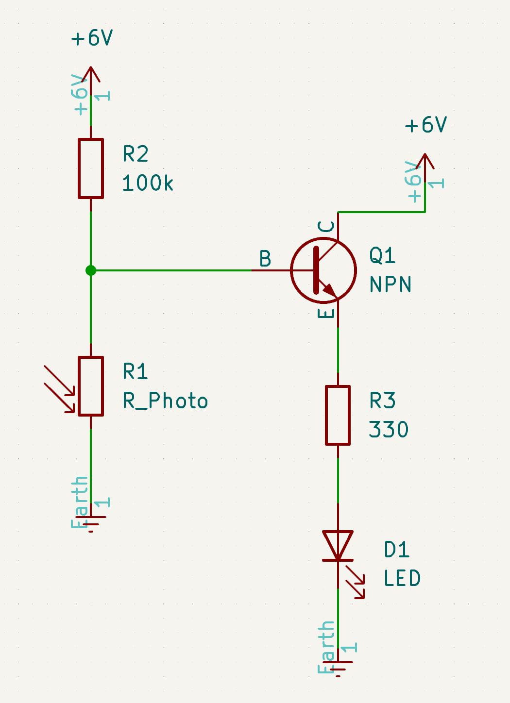 schematic diagram of night light