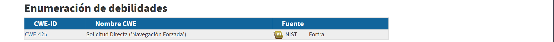 Enumeración de vulnerabilidades en NVD