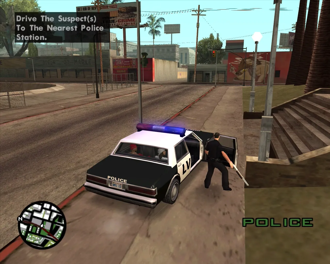 Mod Police job - CJ Police / GTA San Andreas (for Windows)