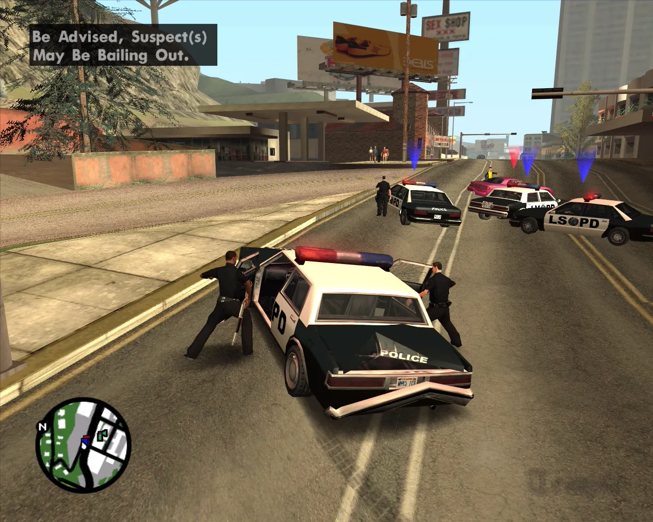 Mod Police job - CJ Police / GTA San Andreas (for Windows)