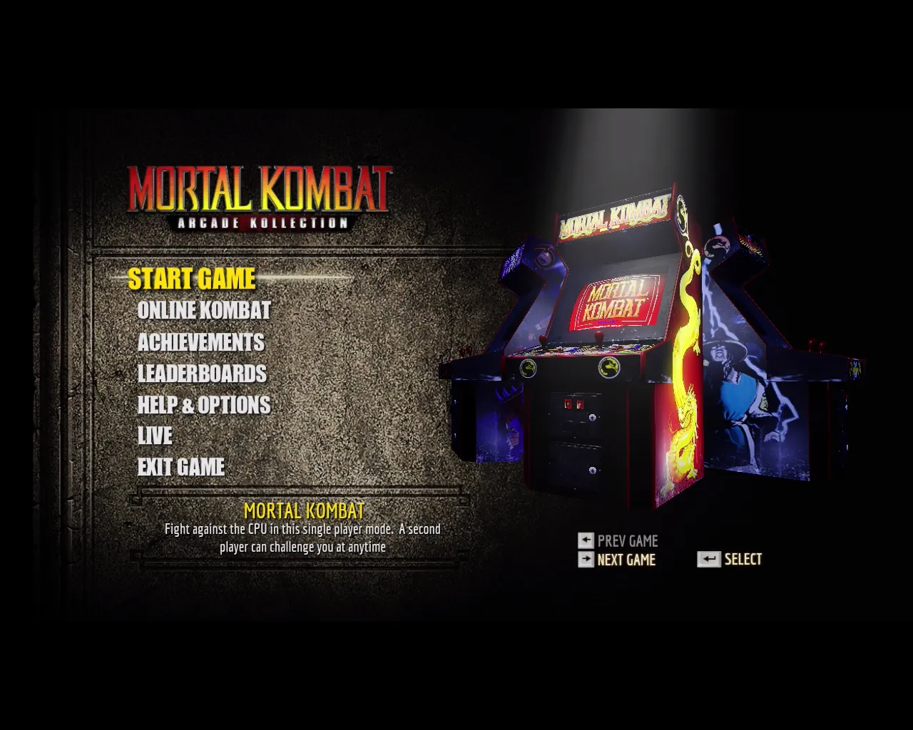 Mortal Kombat Arcade Kollection cho Windows 10