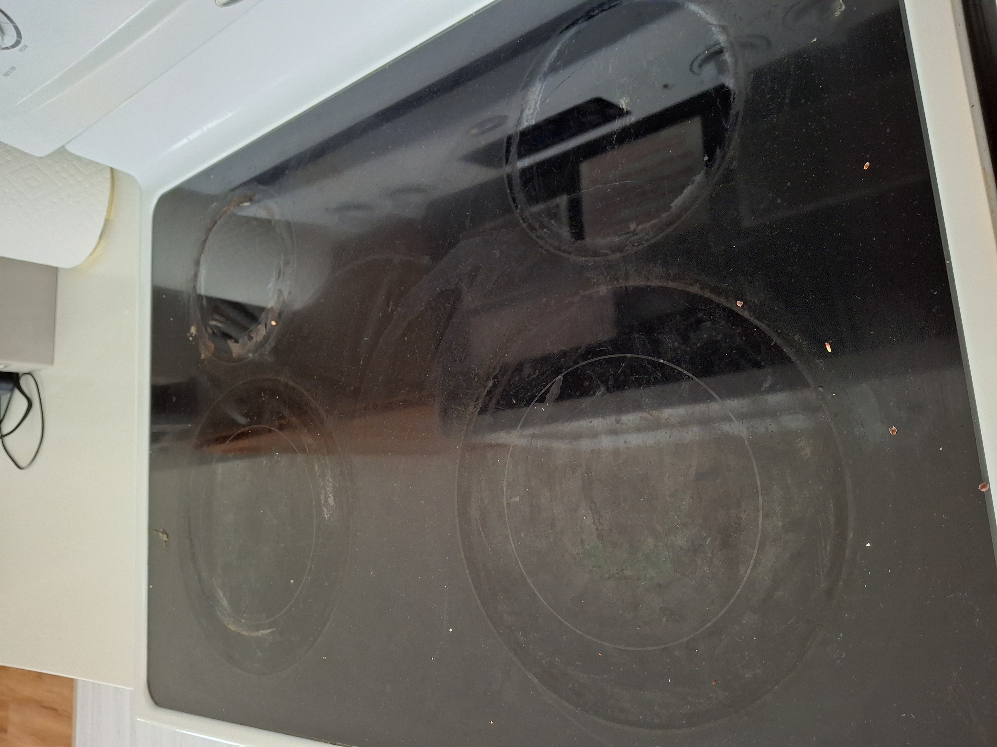 Before cleaning living room