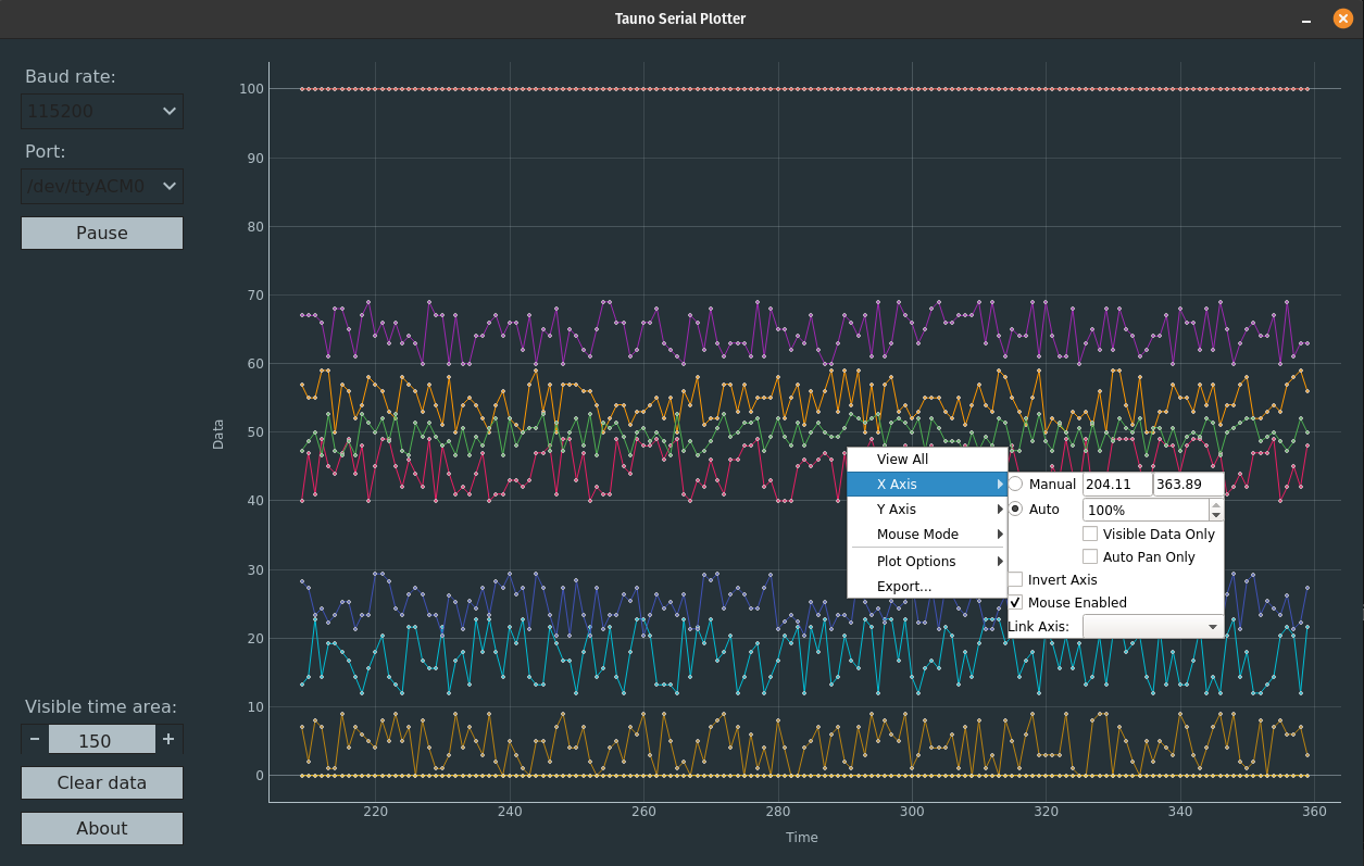 Graph settings