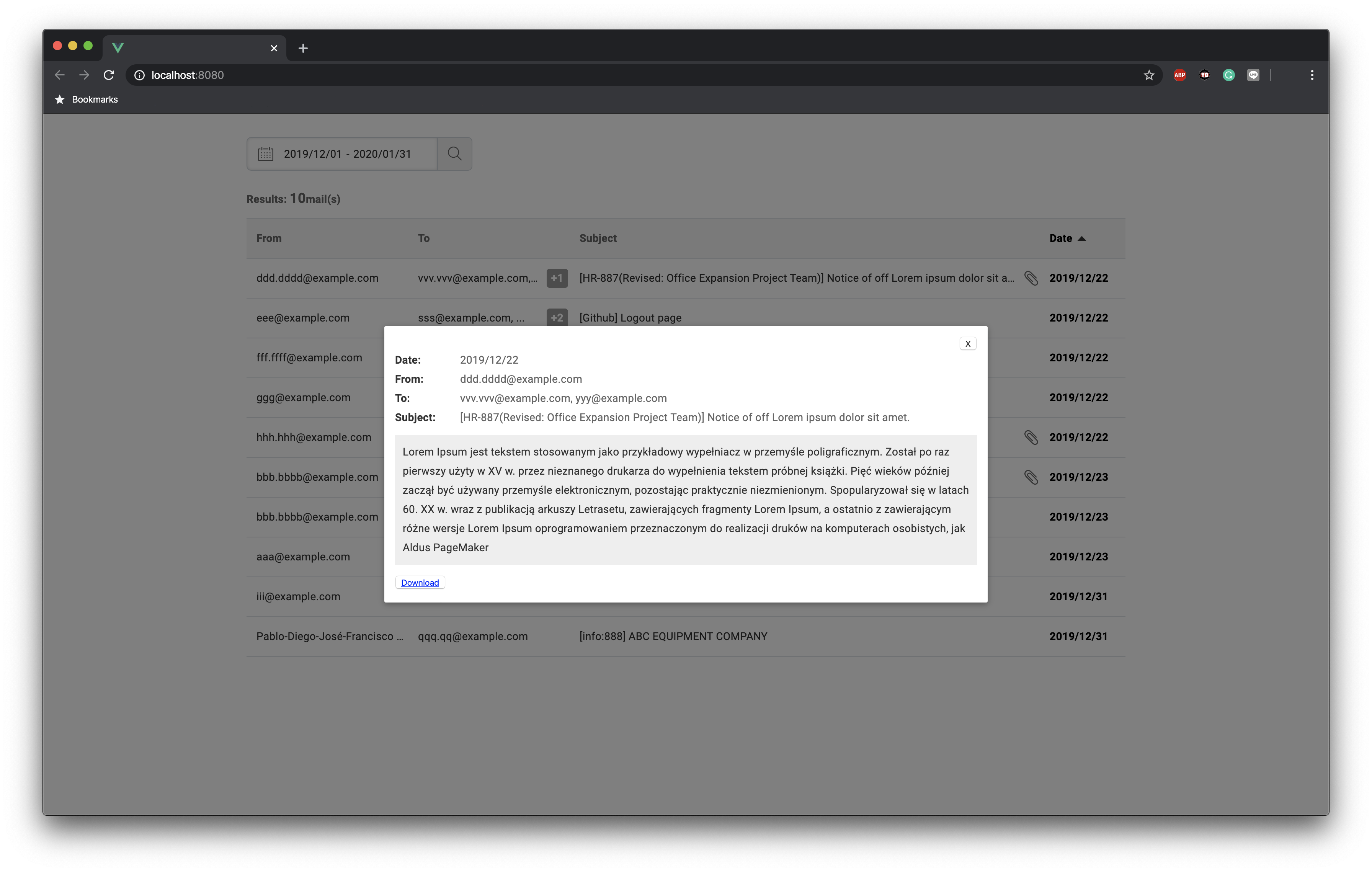 GitHub - vladimir-chep/mail-viewer: a simple mockup for email application