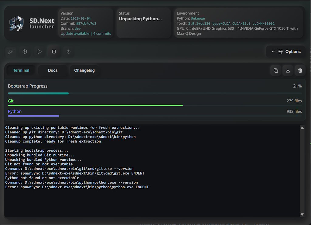 sdnext-launch-bootstrap