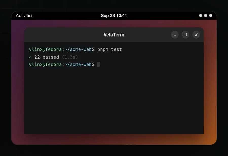 VelaTerm on Linux
