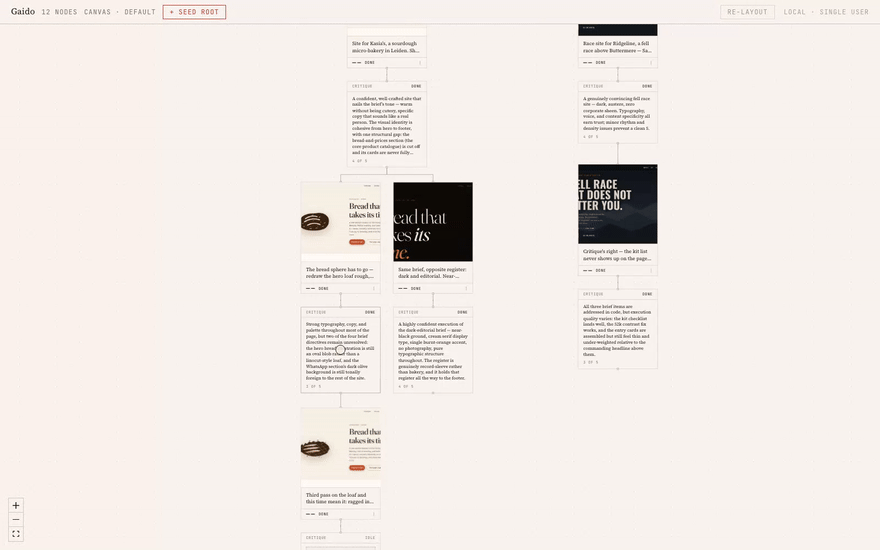Reading a real critique, promoting a rule, then the iteration that came out of it