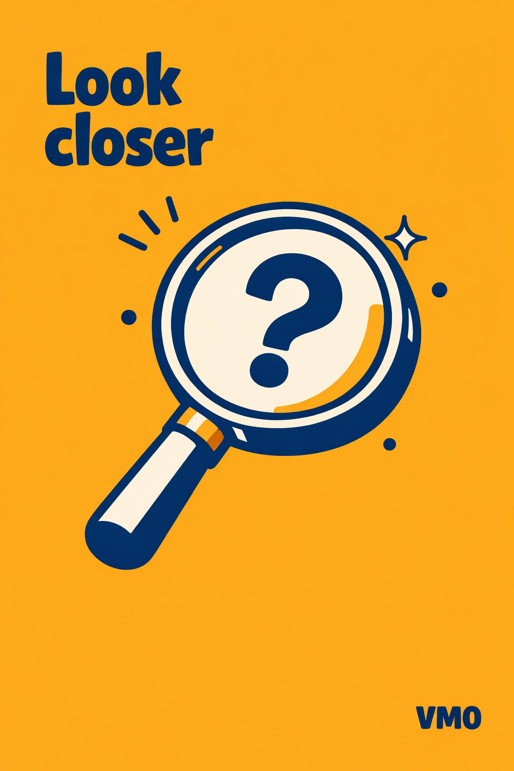 magnifier · warm mustard · Look closer