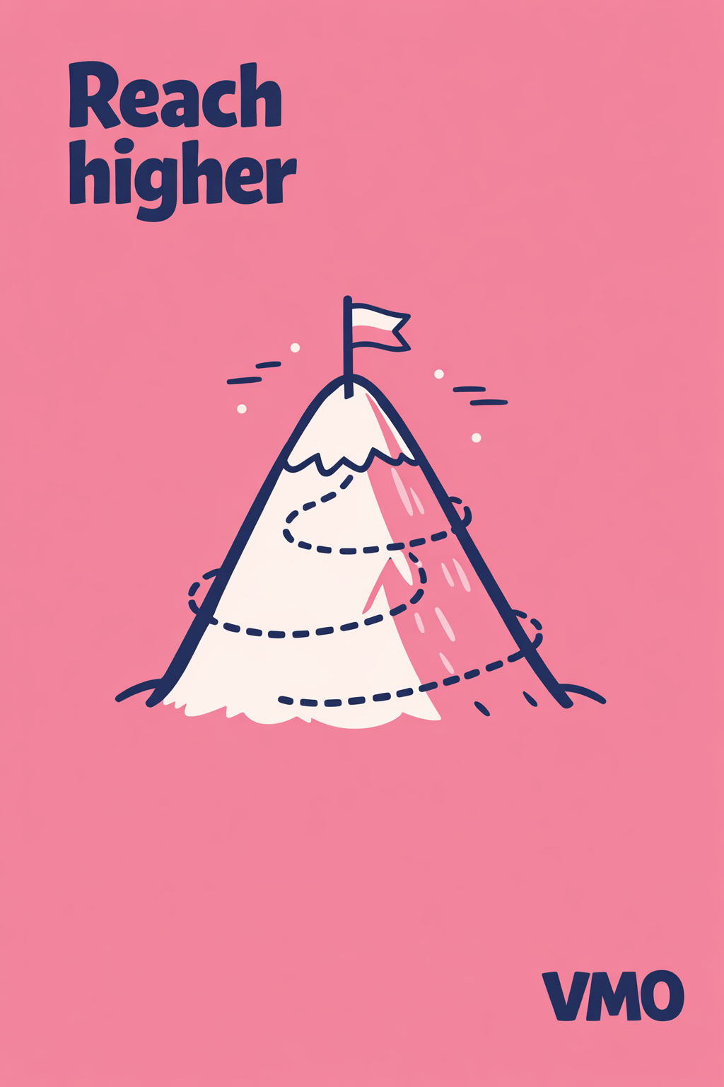 mountain · dusty rose · Reach higher