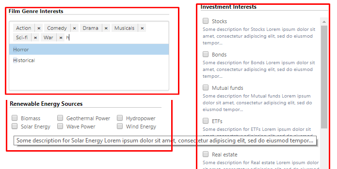 MultSelect Control on Form