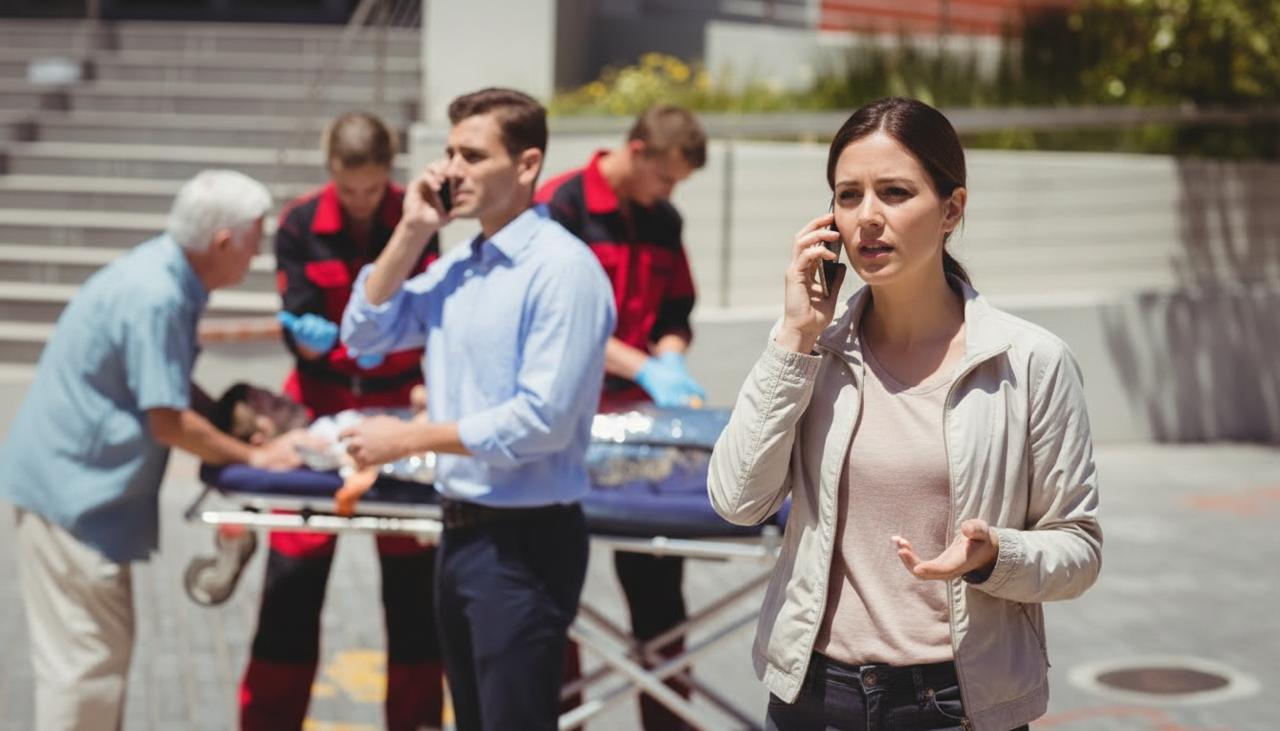 Equipe Médica e Maca
