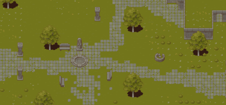 Screenshot of the demo map