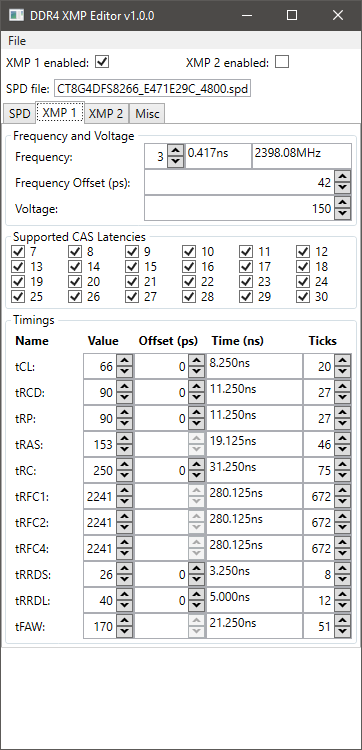 XMP 1