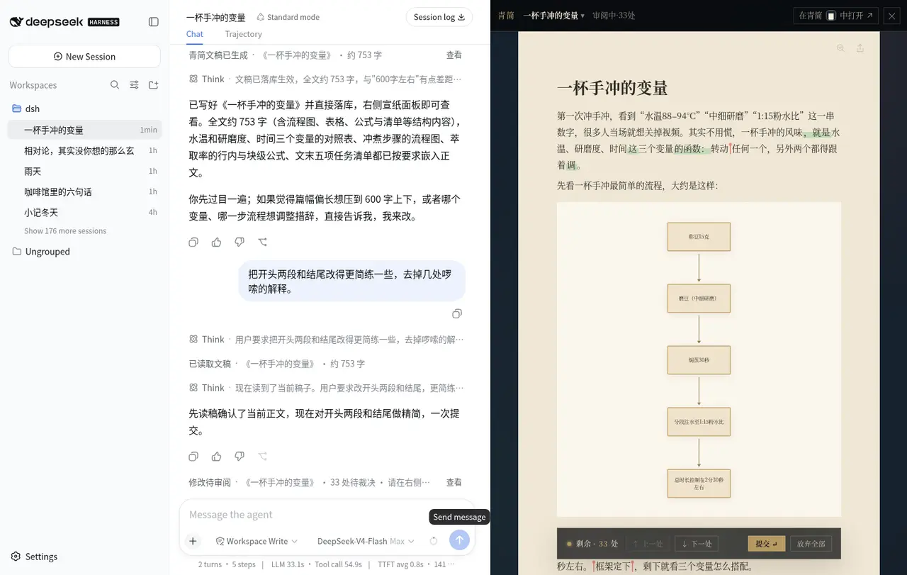 审阅态逐条裁决