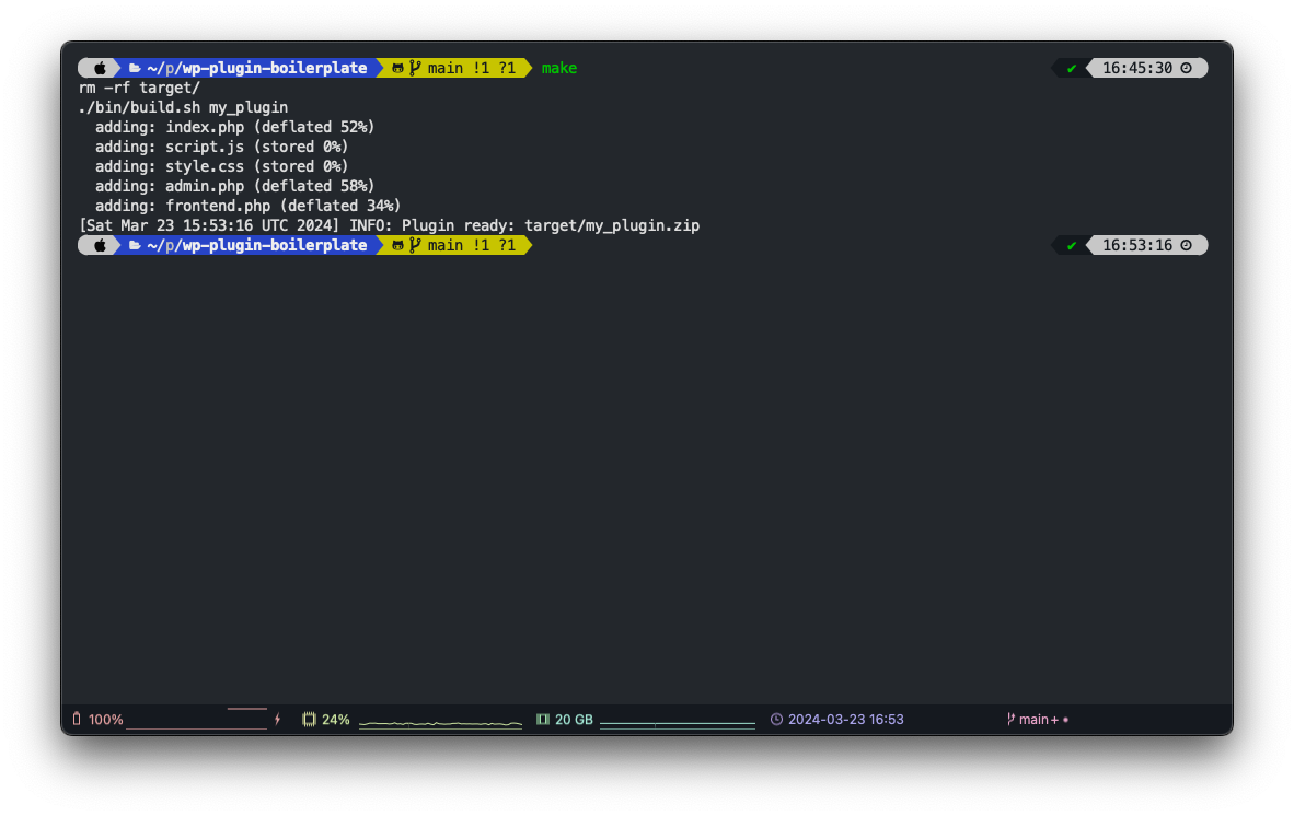 Build plugin