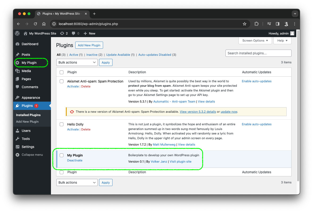 Plugin example