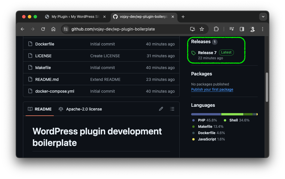 Release plugin
