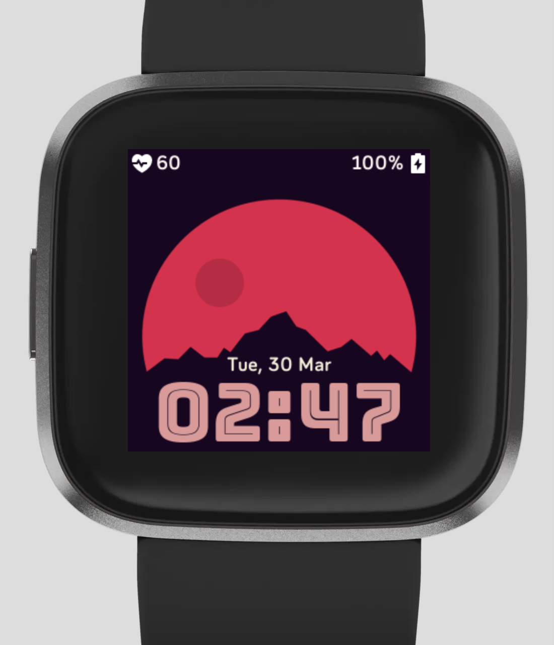 Fitbit Versa 2 - Mountain View Clock Face