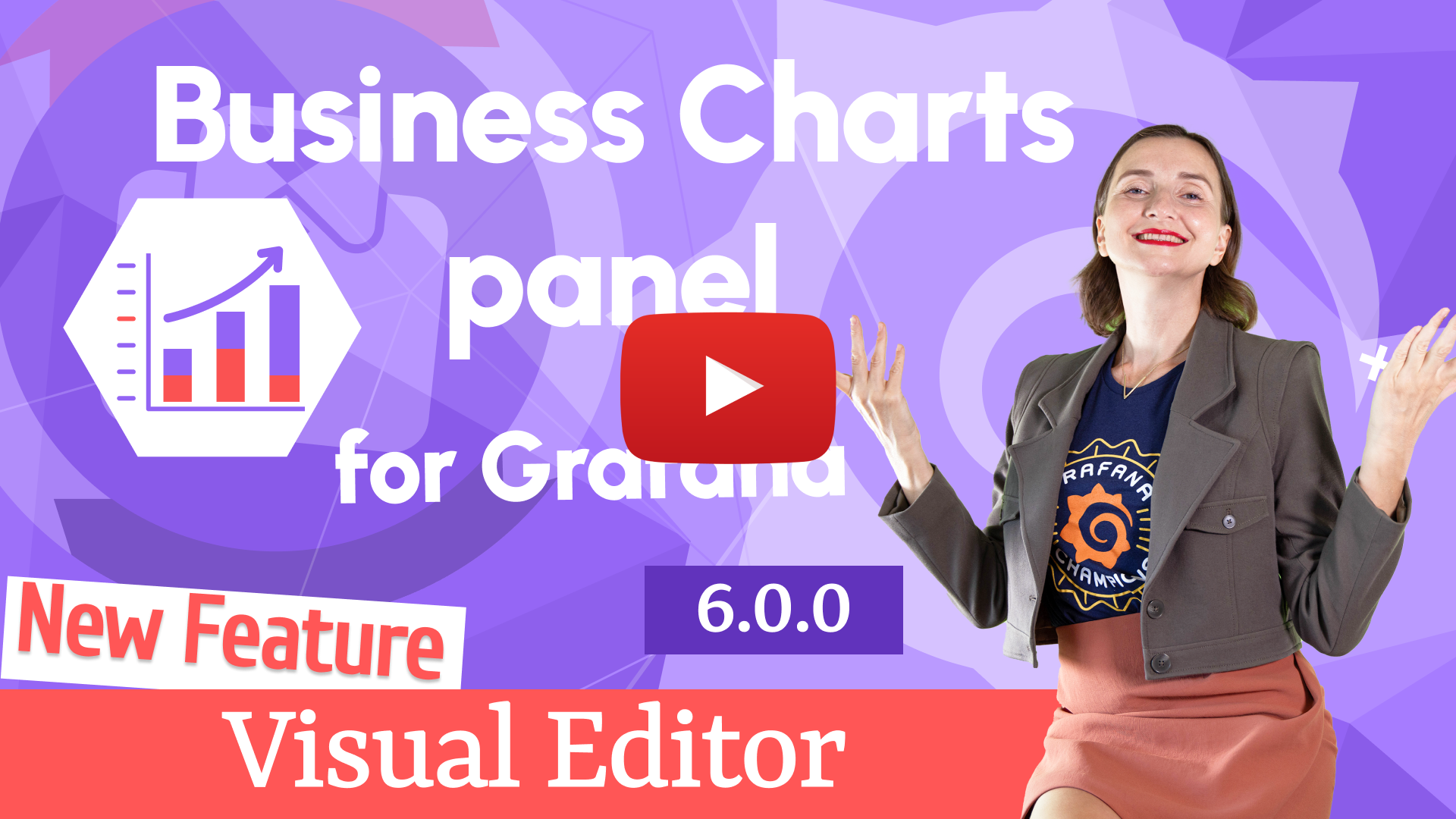 Business Charts panel for Grafana 6.0.0 powered by Apache ECharts library | Visual Editor tutorial