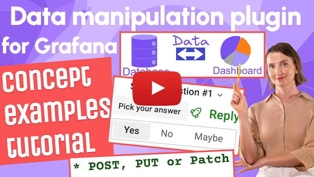 Data Manipulation Plugin for Grafana | Manual data entering and User input into Dashboard