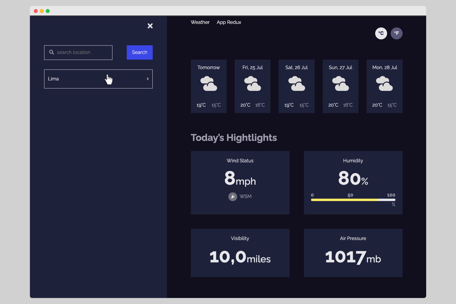 GitHub - volta2016/weather-redux: Weather App Redux