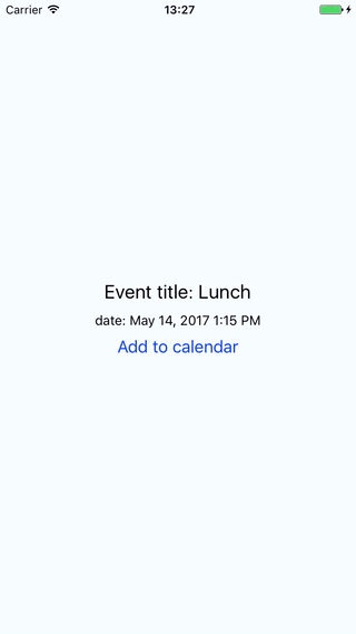 react native add calendar event