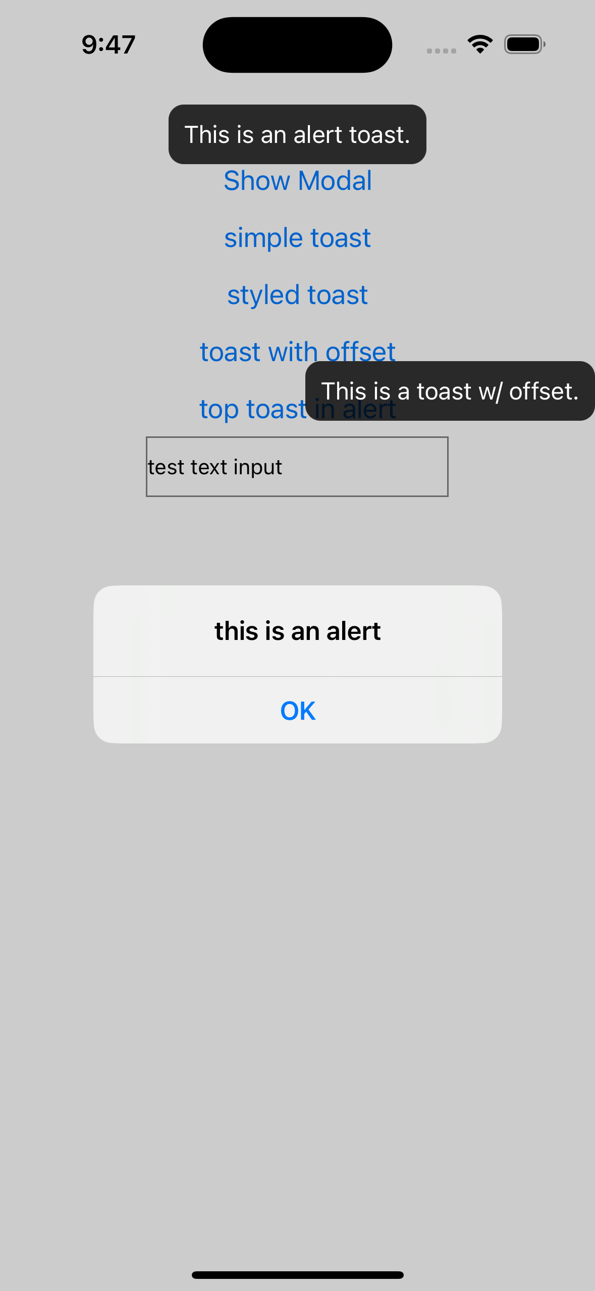 React native simple toast Npm