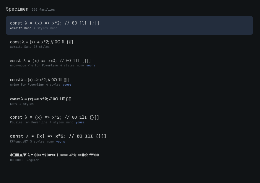 A coder's sample