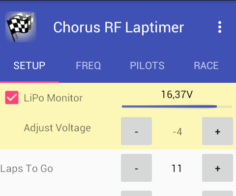 LiPo Monitor Adjustment