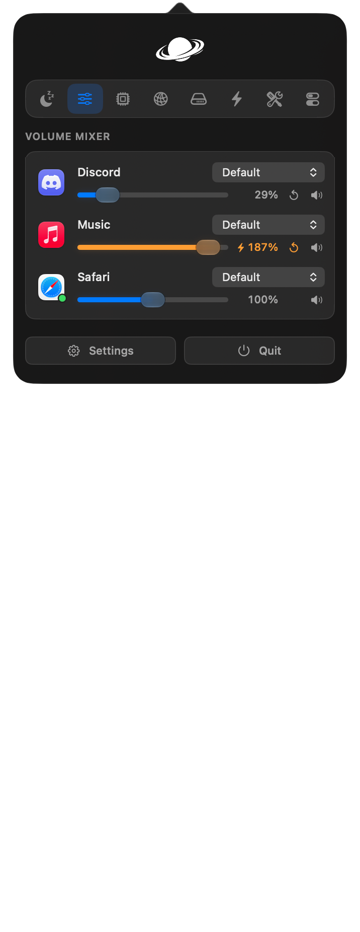 docs/assets/readme/panel-mixer.png