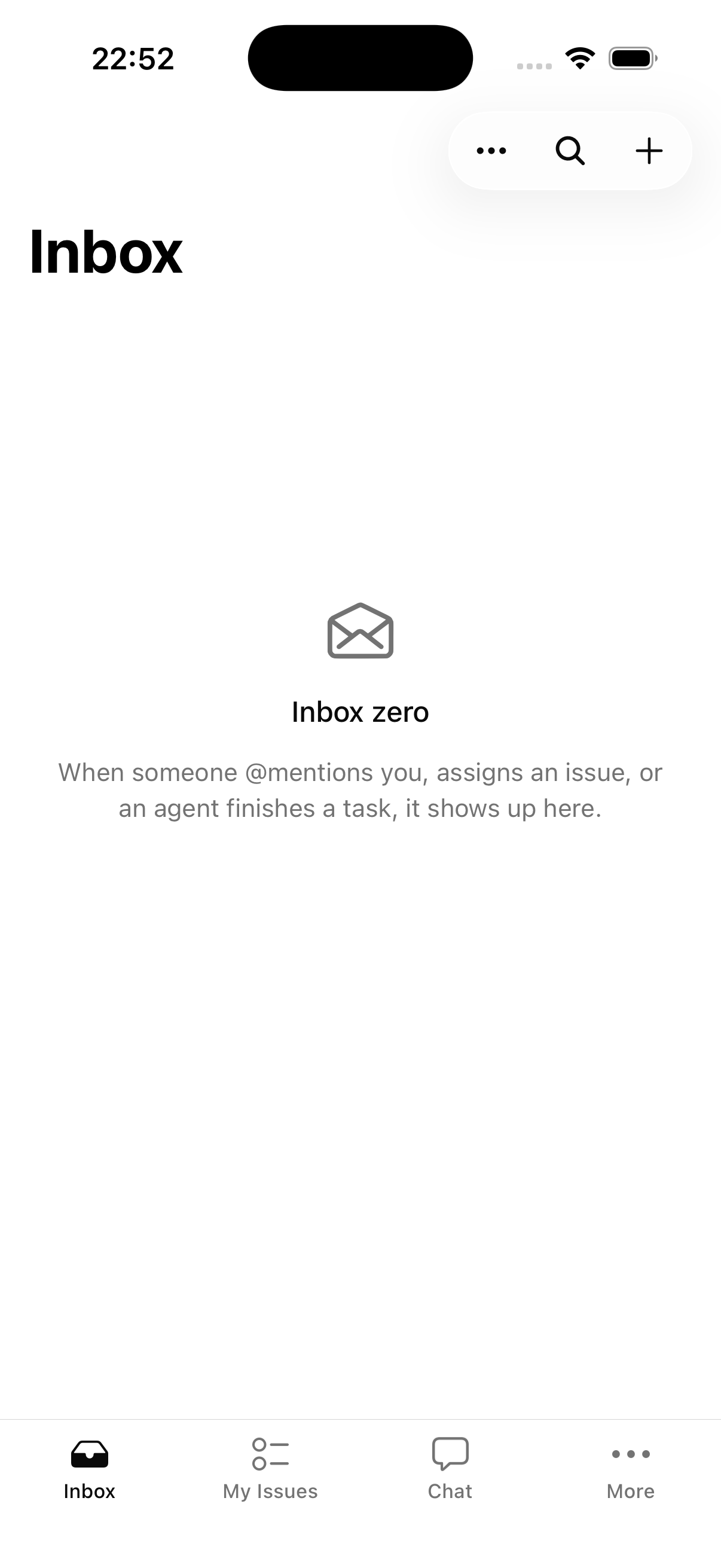 Chat native header