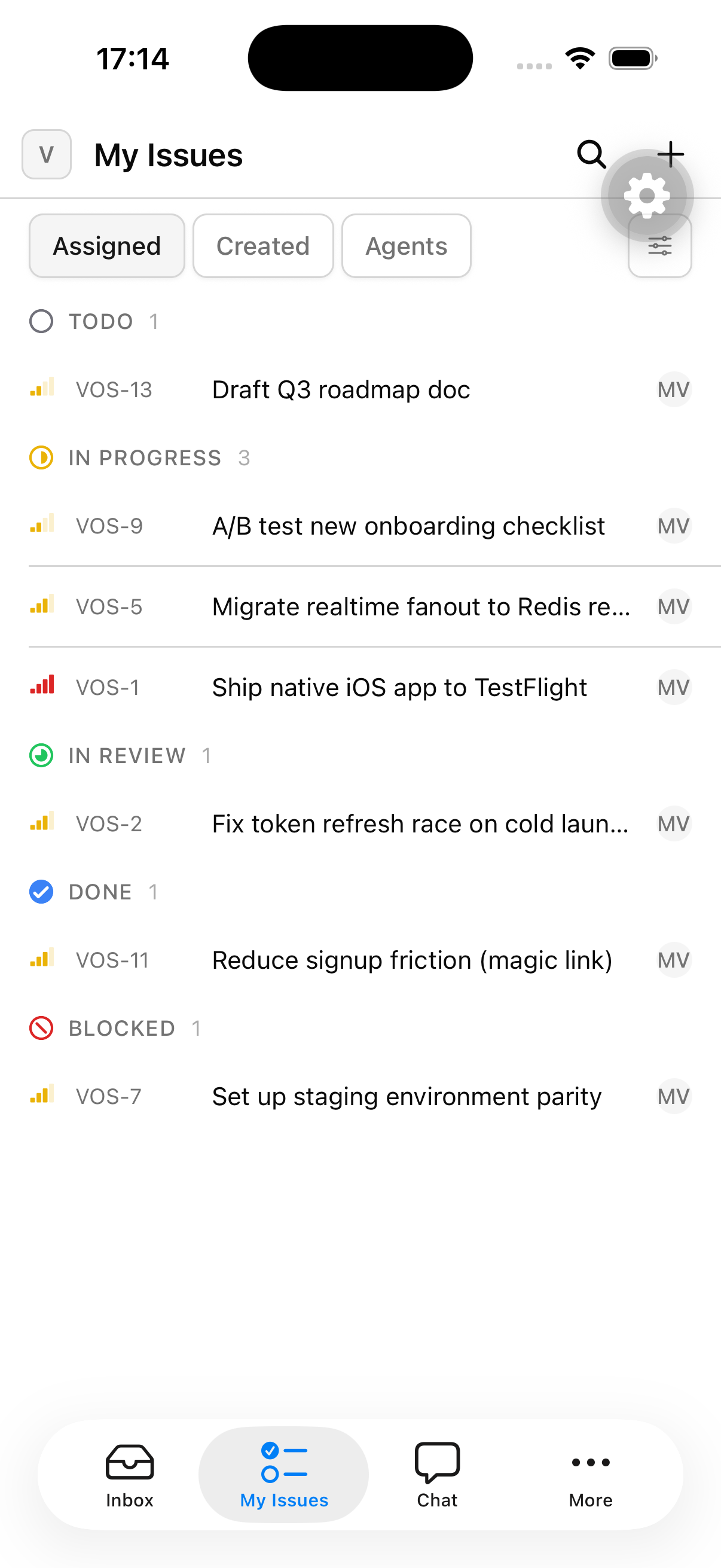 Native tab bar