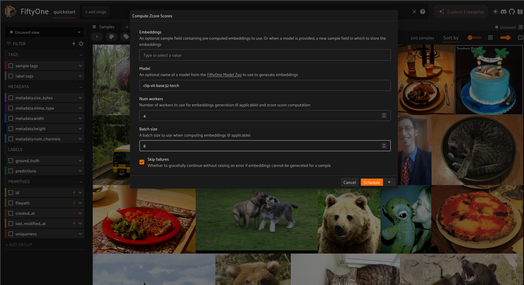 Choose schedule instead of execute