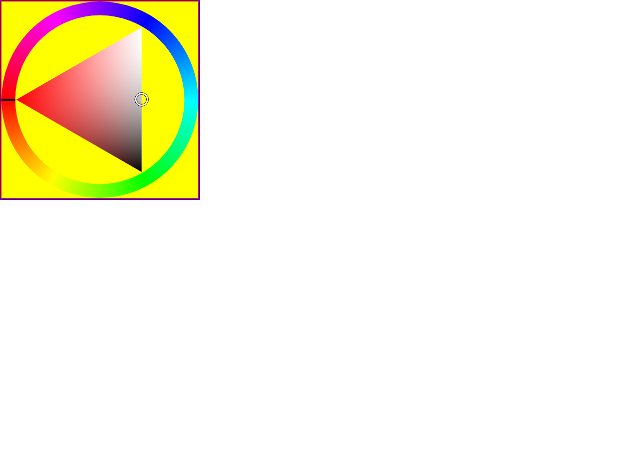 ColorTriangle (saturation/value)