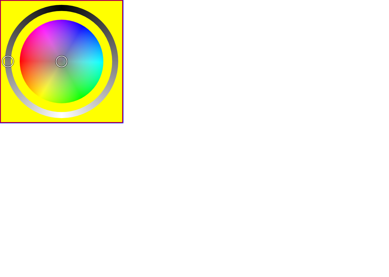 ColorWheel with luminosity ring