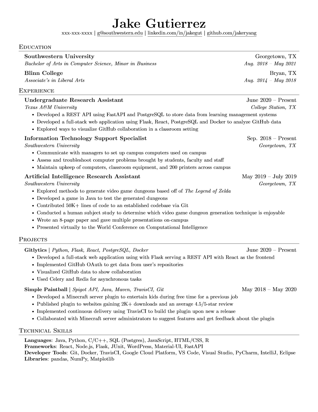 Resume Preview