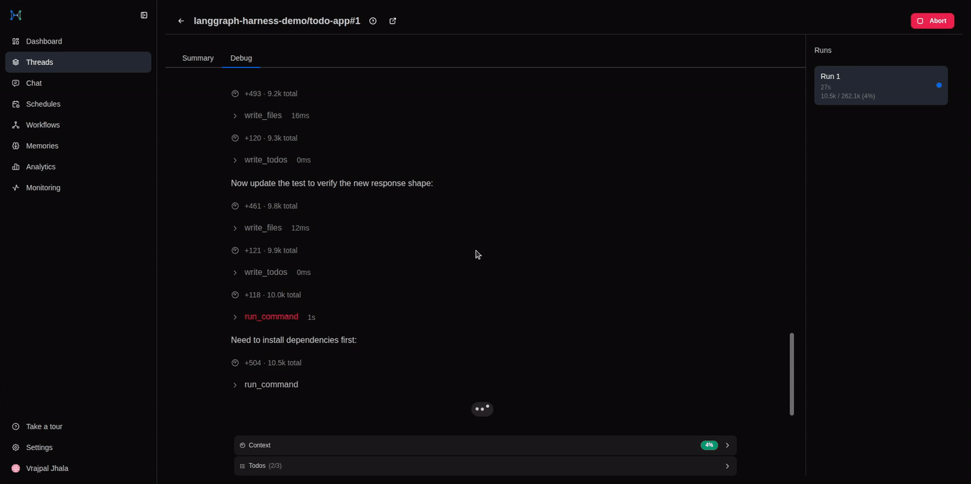 Demo: agent resolving an issue end-to-end