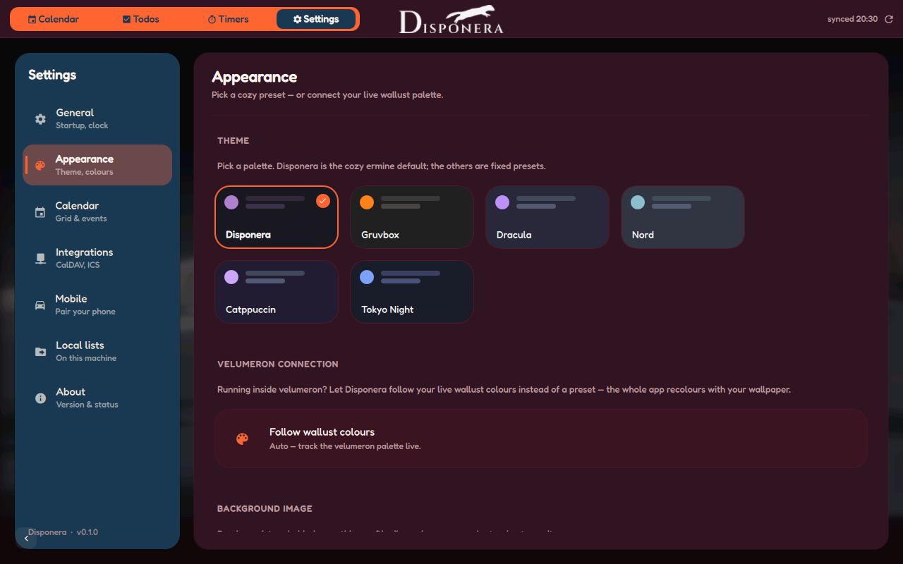 Theme presets