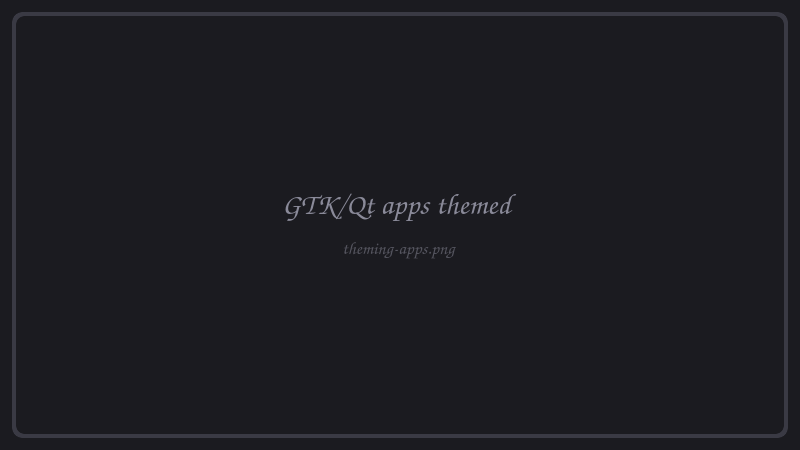 Apps in the palette