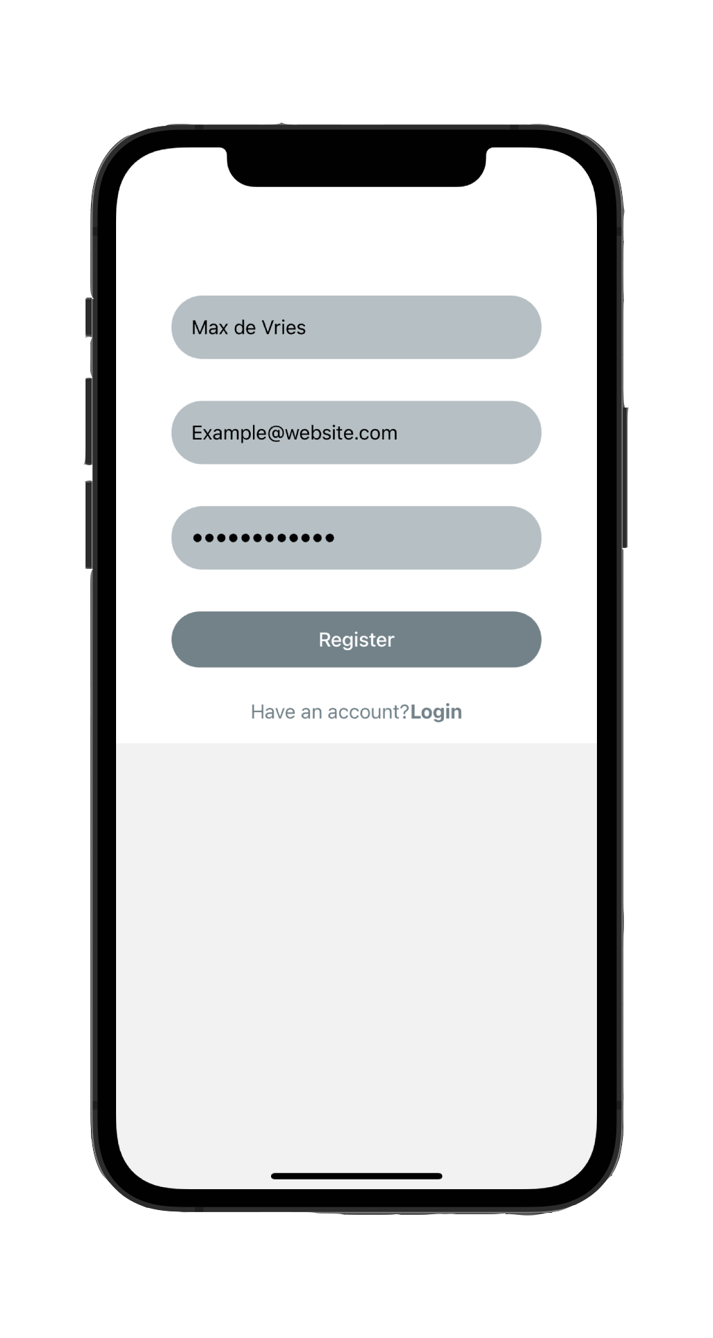 Authentication System App Register