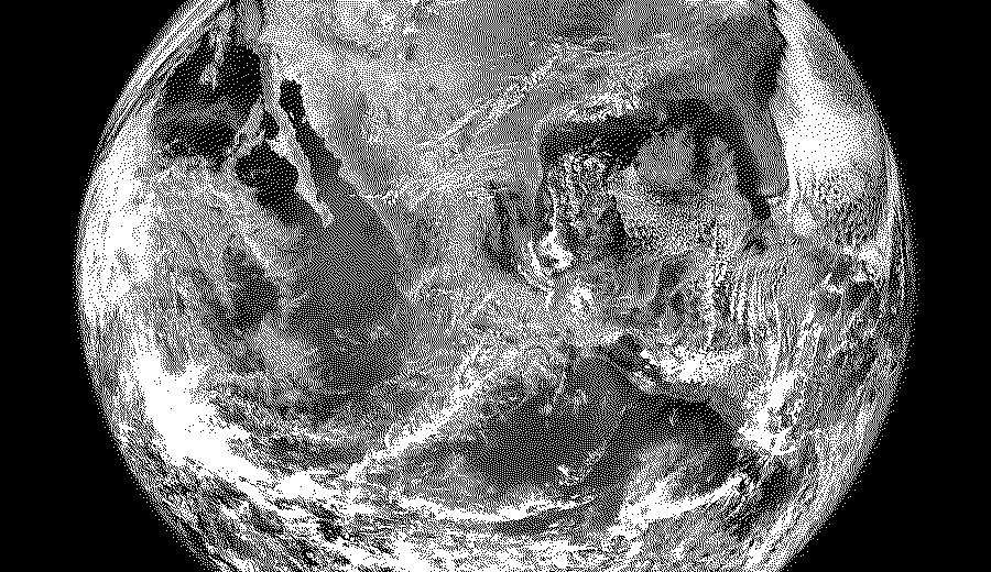 Dithered Blue Marble