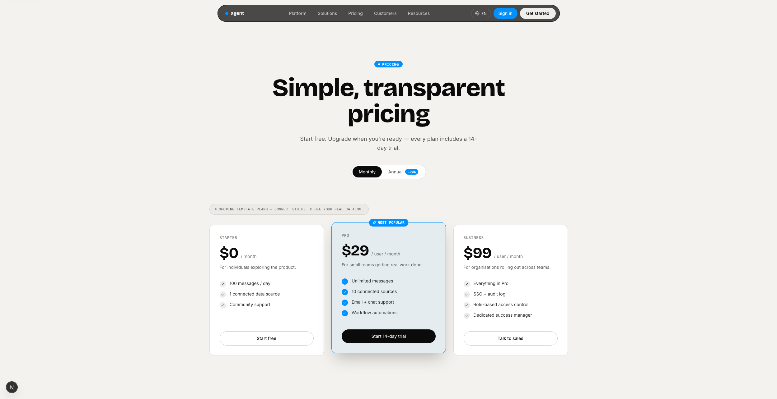 Pricing